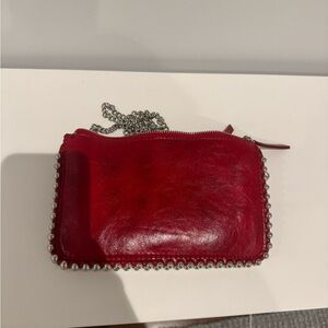Red Zara studded crossbody